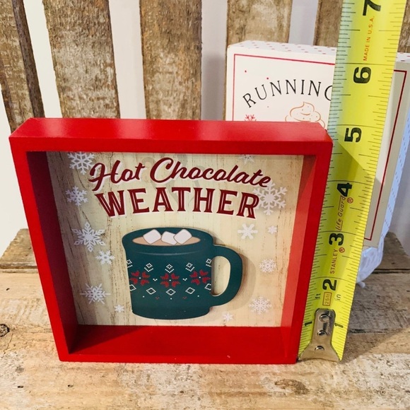 3 Pieces: Cocoa Bar Set for Tiered Trays: Mug, 2 Word Block Signs - Picture 5 of 10